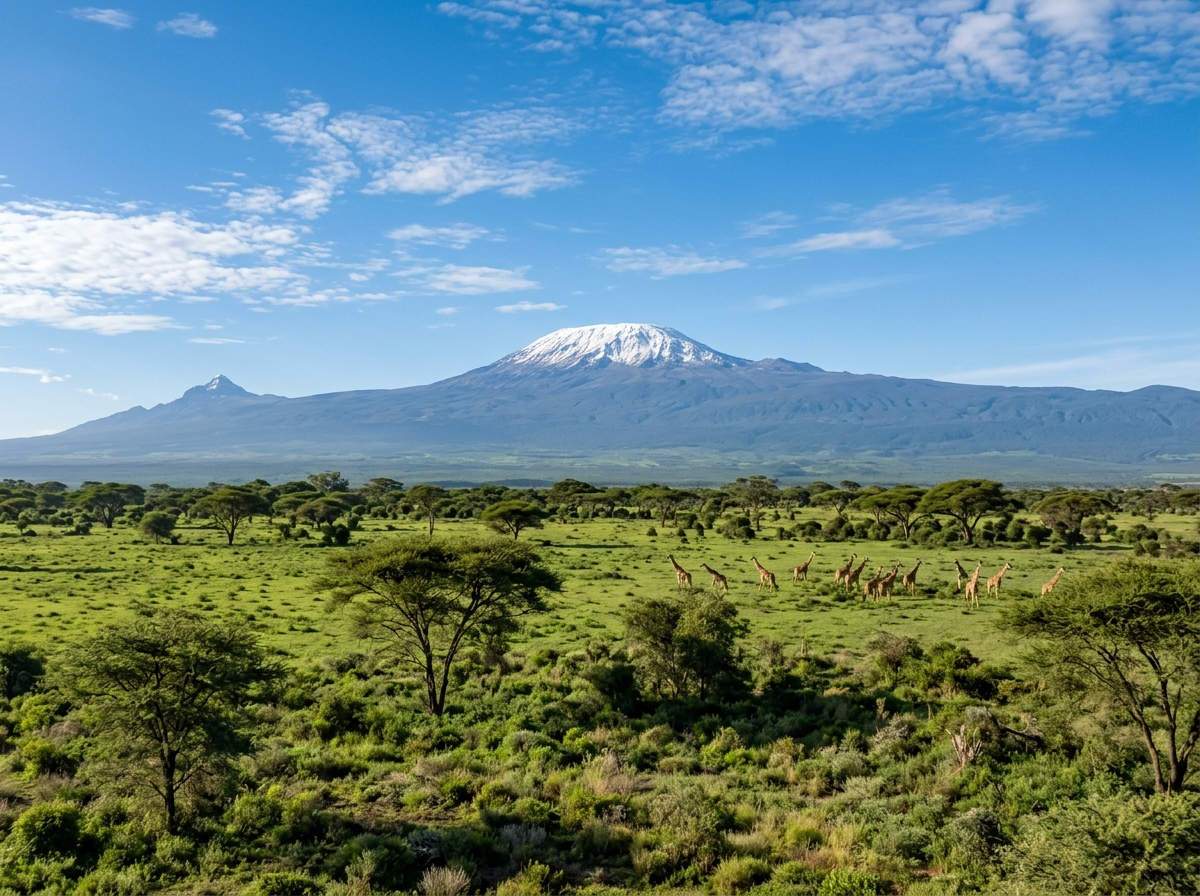 Pristine Mount Kilimanjaro nature landscape YAWAPEPE