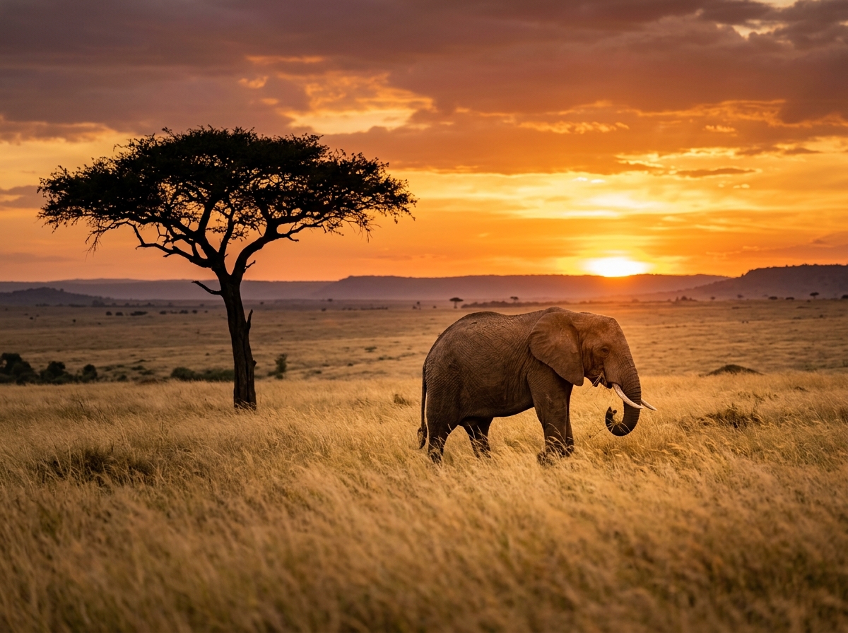 Pristine Serengeti nature landscape YAWAPEPE